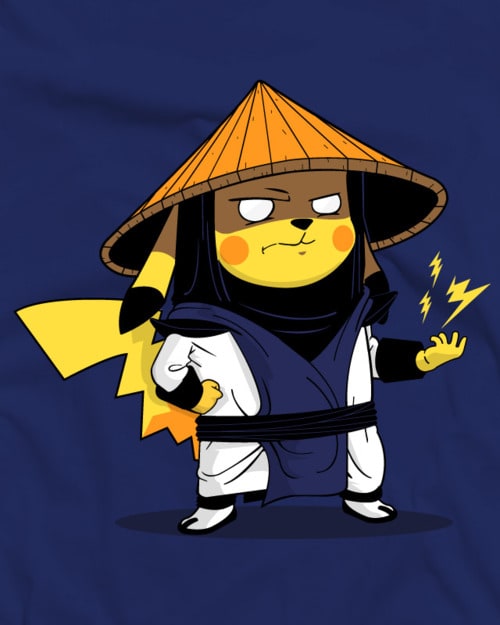 Pikachu as Raiden from Mortal Kombat